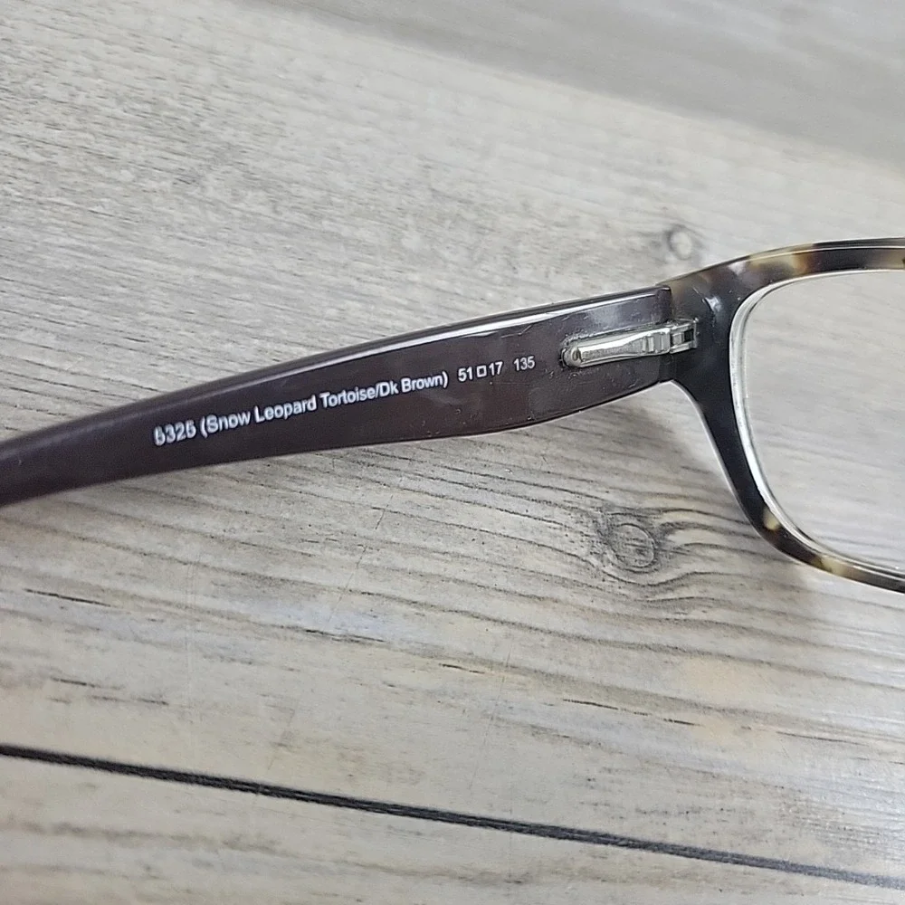 Coach HC6070 5325 Snow Leopard Tortoise Brown Eyeglasses FRAMES‎ ONLY 51-17-135